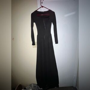 Fashion Nova Classic Black Long Sleeve Dress